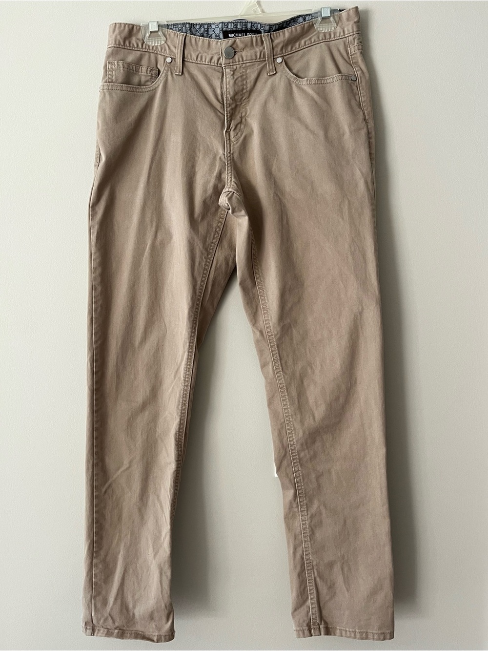 Michael Kors Men's Tan Chino Pants - Straight Leg